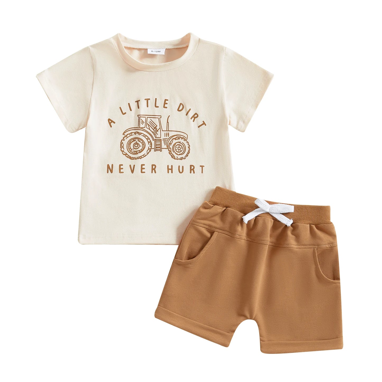0-4Y Infant Baby Boys Summer Casual Clothes Set Cartoon Letter Print Short Sleeve T Shirt and  Shorts