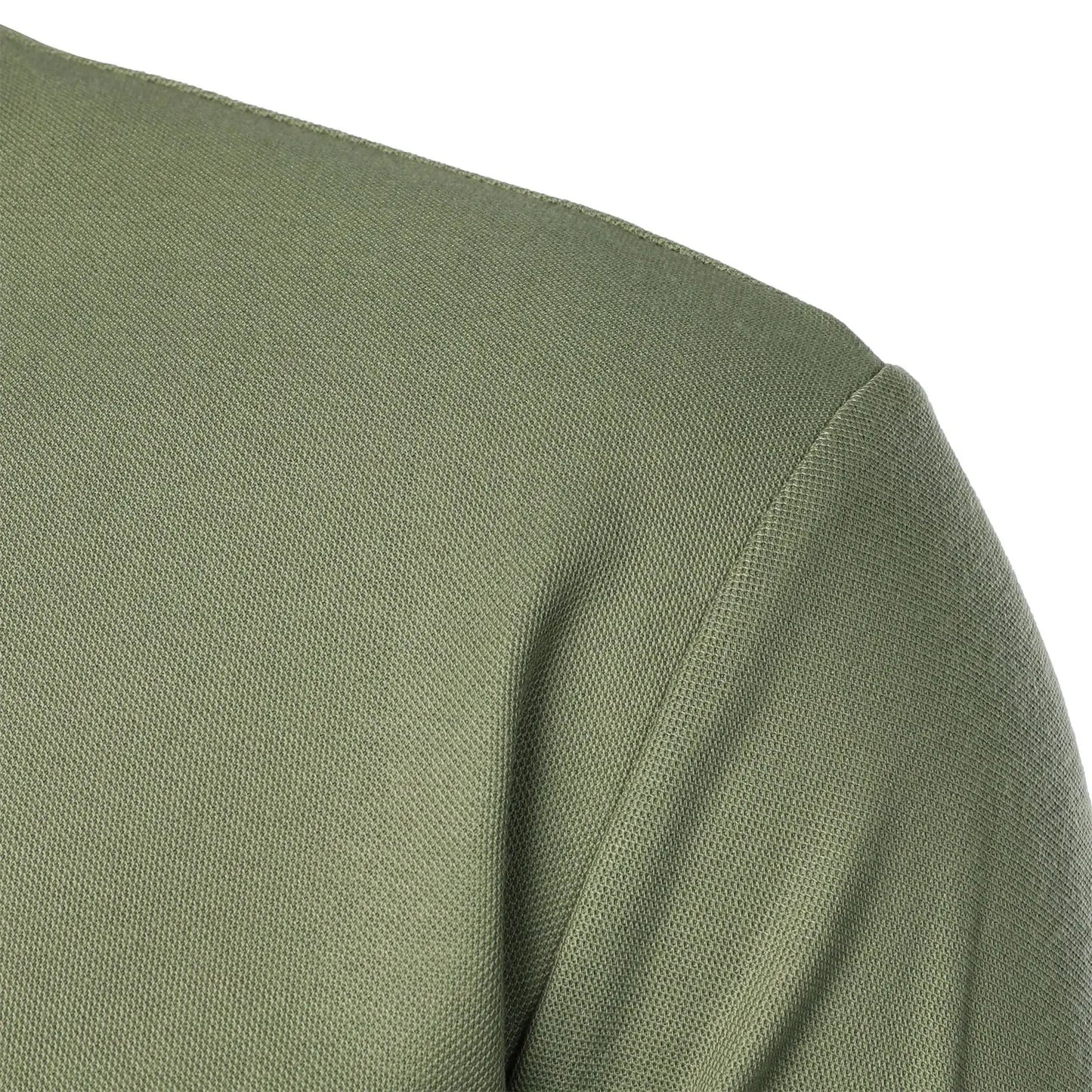 Men's Summer Short Sleeve Stand Collar Smart Casual Slim Fit Lightweight T-Shirt
