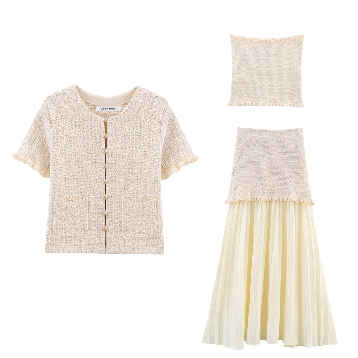 Knitted Three-Piece Set