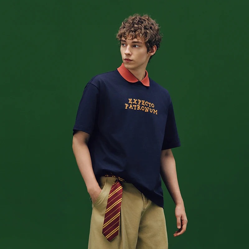 Harry Potter Short Sleeve T-Shirt - Men's Printed Cotton Summer Tee