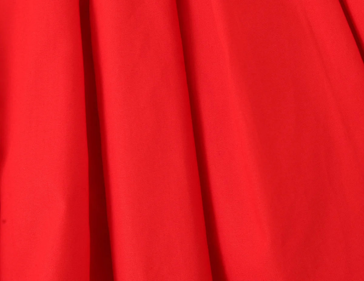 Pleated Hem Red Strapless Mini Dress - Elegant Party & Birthday Dress