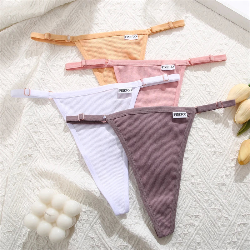 Women's Cotton Thong Underwear 3-Pack