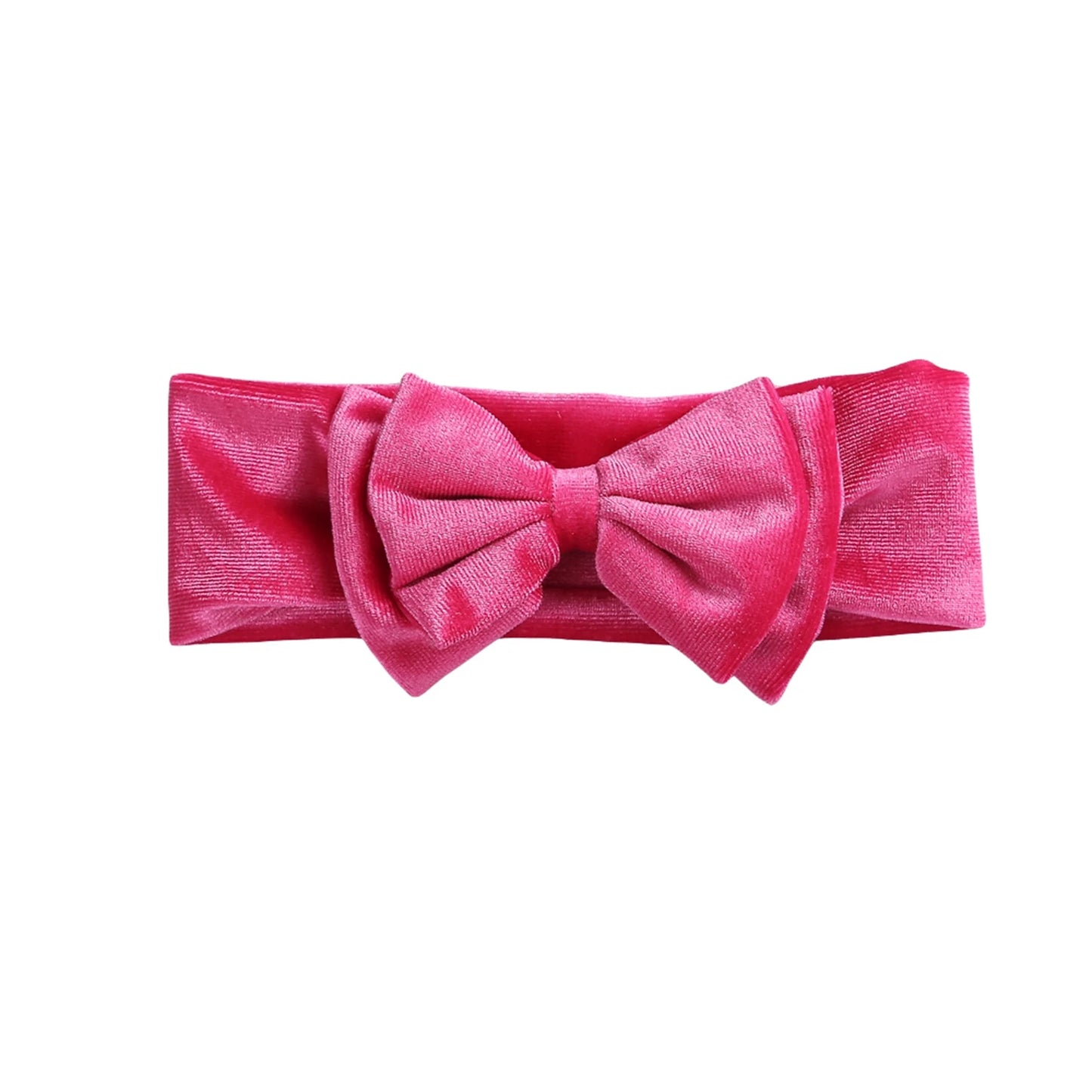 Toddler Baby Girls Bow Headbands Soft Stretchy Velvet Hairbands Hair Accessories