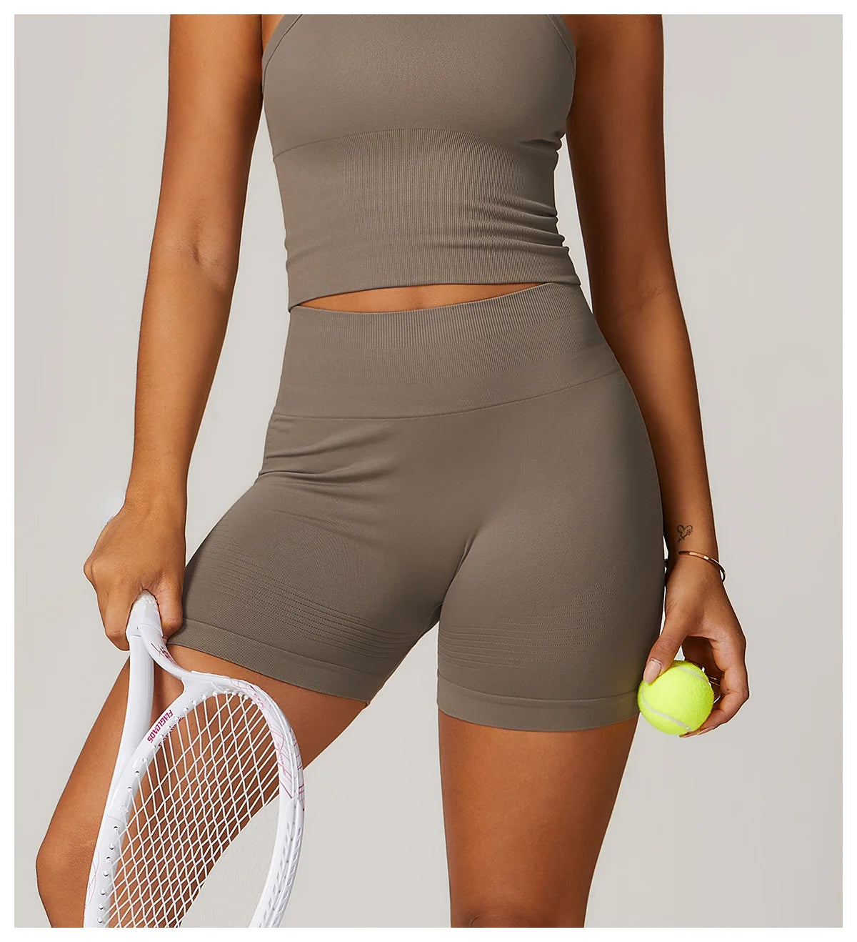 Seamless High Waist Gym Shorts - Push Up Yoga Cycling Shorts