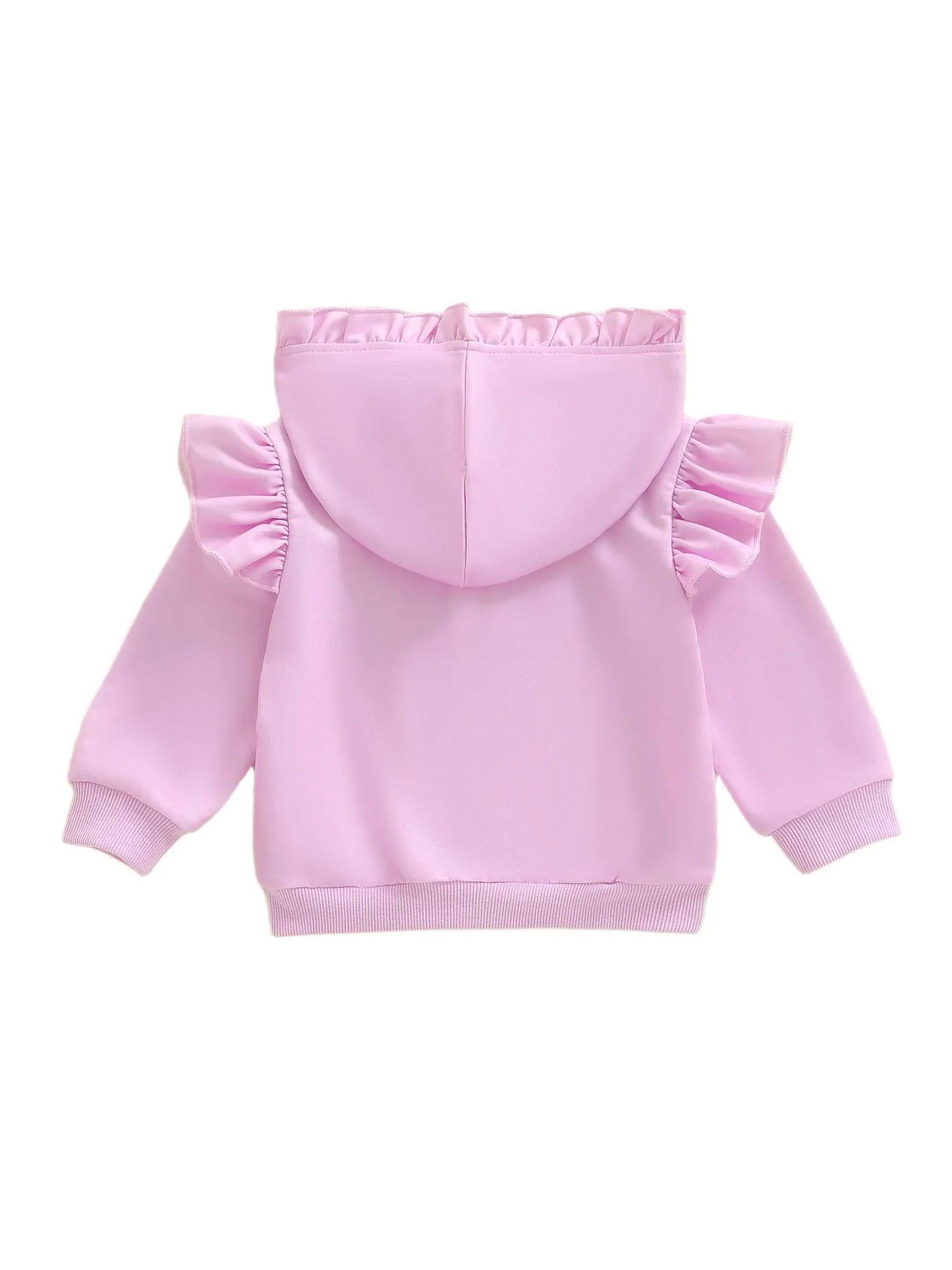 Toddler Girls Hooded Jacket - Goose Print Long Sleeve Coat