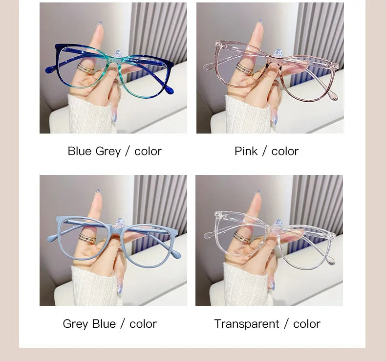 Retro Transparent Fashion Glasses - Anti Blue Light Eyeglass Frame
