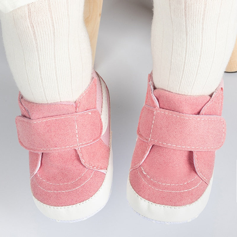 Newborn Baby Classical Sport Soft Sole PU Leather Sneakers Shoes