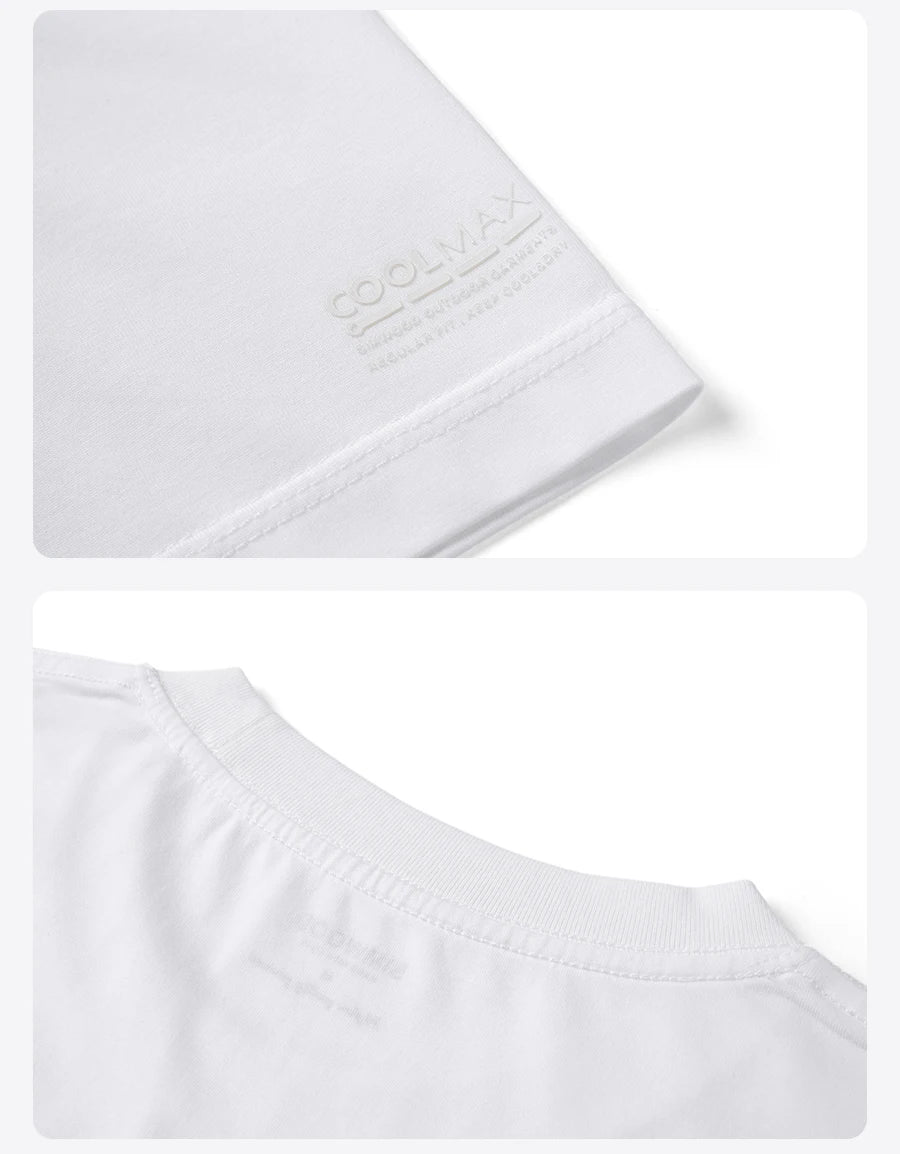 Men's Oversized Quick-Dry Workout T-Shirt - Coolmax Fabric