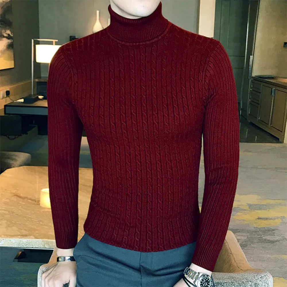 Men's Turtleneck Pullovers Sweater