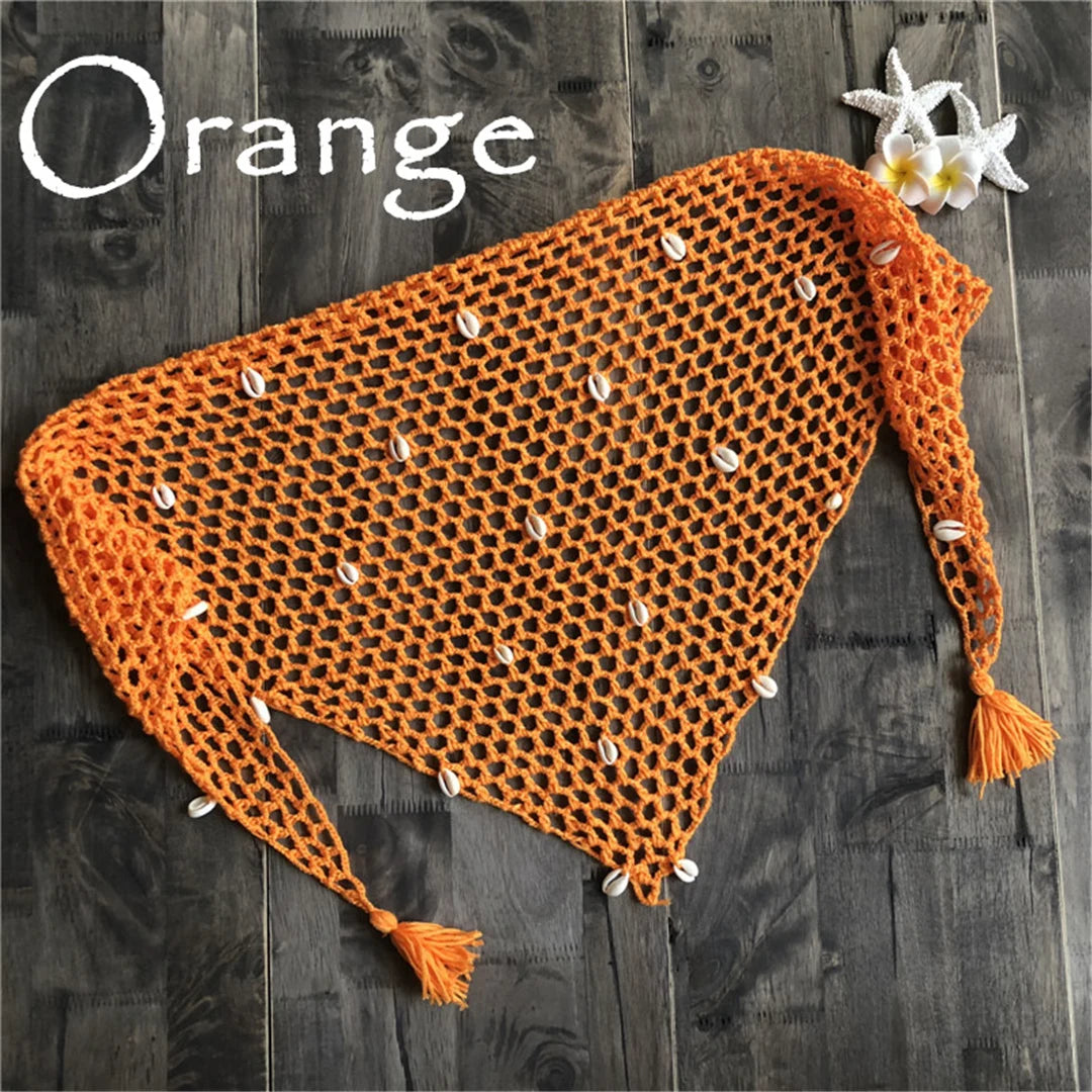 Crochet Knitted Beach Cover-Up Sarong
