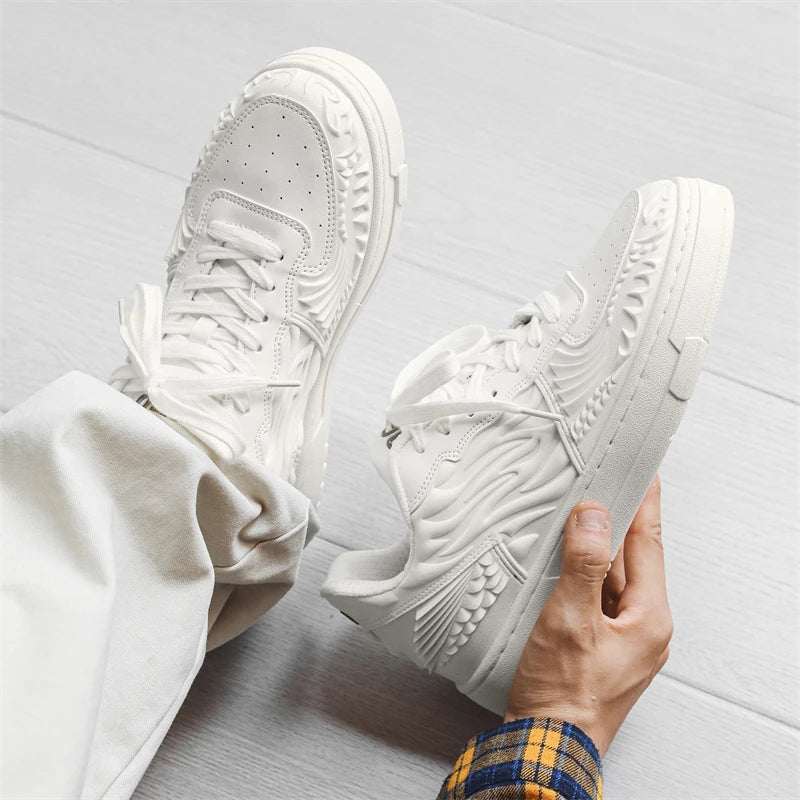 Men's Casual Platform Trainers Sneakers