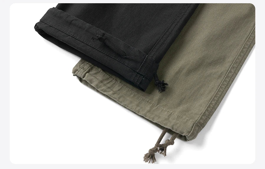 Men's Military Cargo Ripstop Lightweight Cotton Stretch Trousers