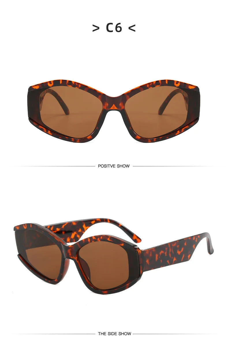 Fashion Large Frame Sunglasses - Colorful UV400 Protection for Women & Men