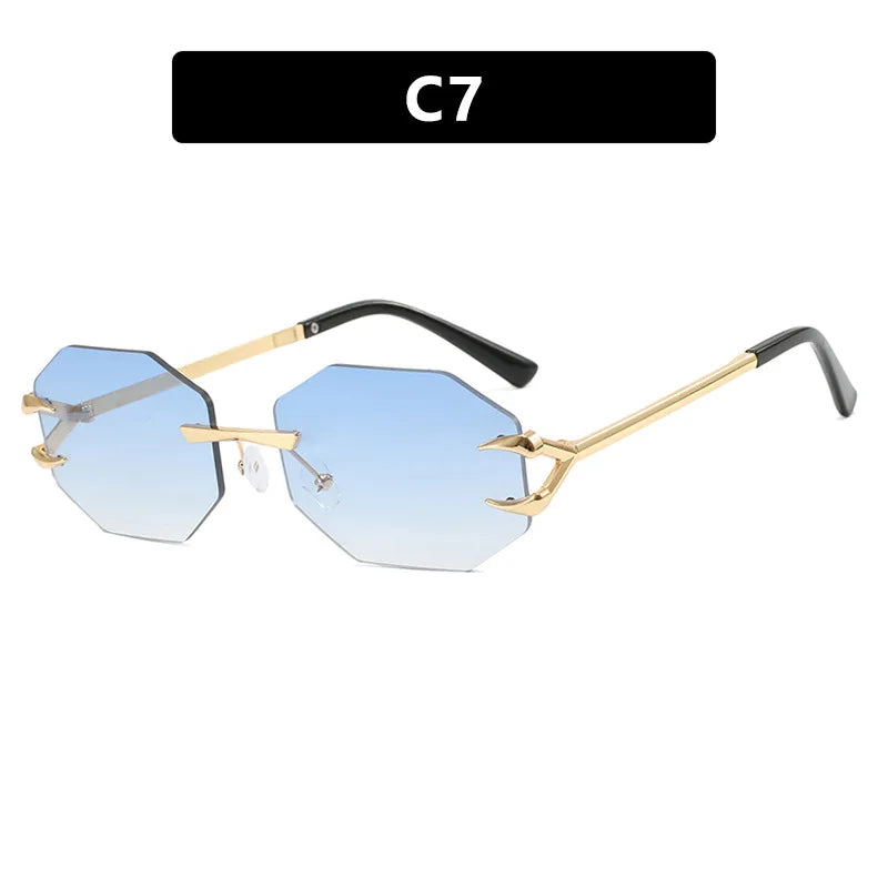 Women's Fashion Sunglasses - Frameless UV400 Sports Eyewear