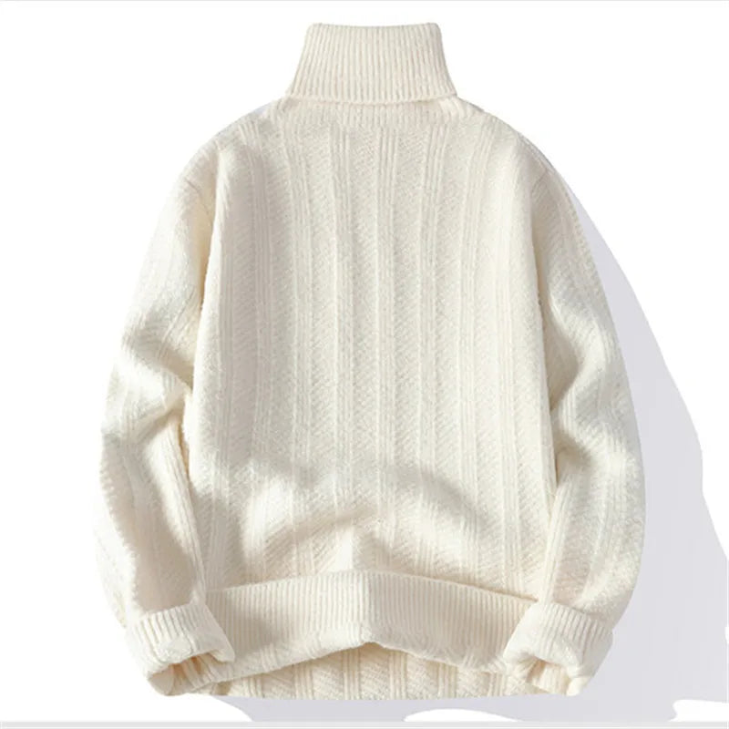 Men's Turtleneck Knitted Pullovers Pullover Sweater