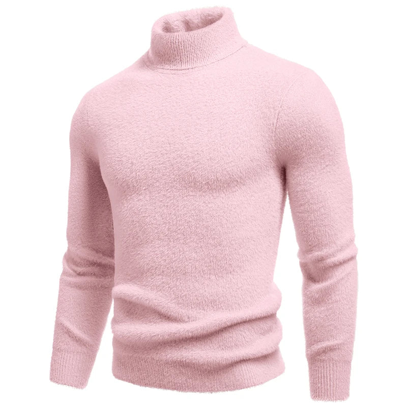 Turtleneck Sweater - Slim Fit Knitted Pullover