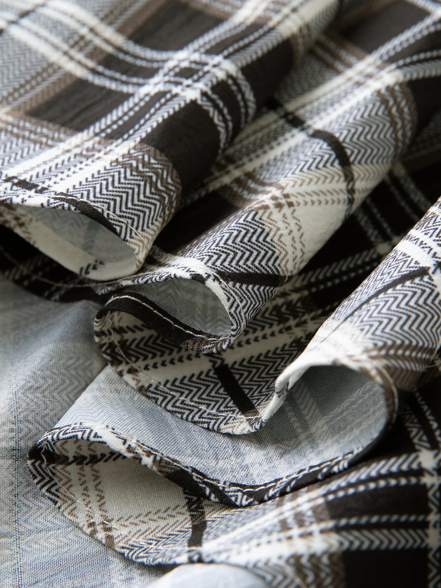 Checkered A-Line Maxi Skirt