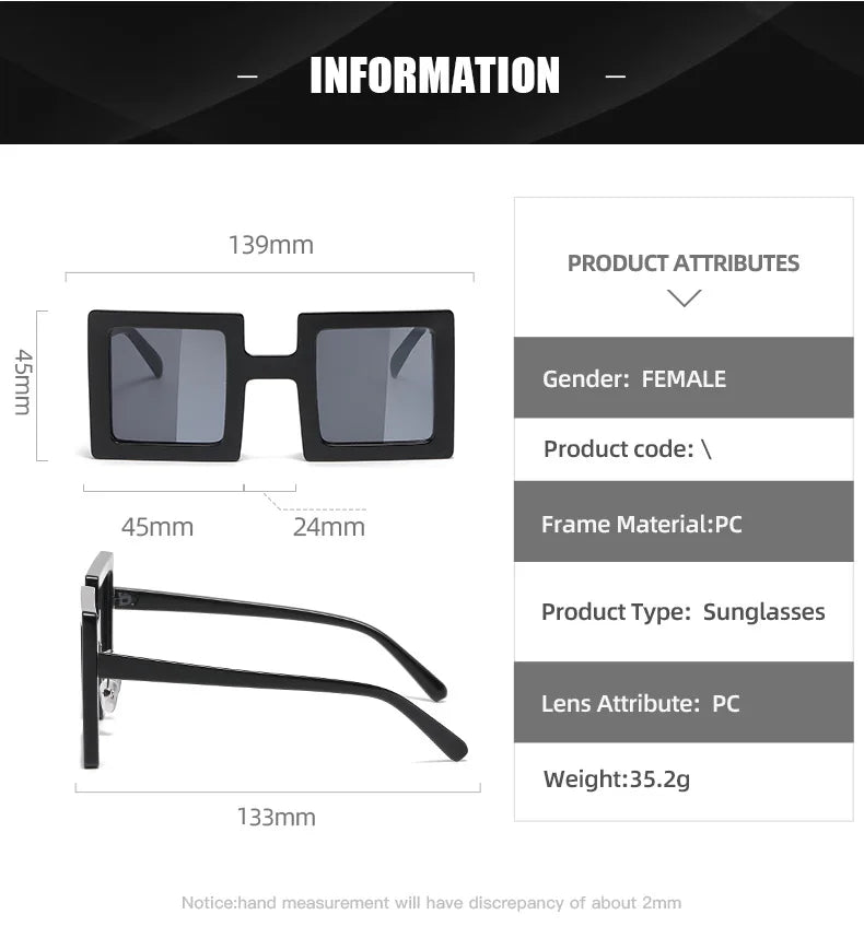 Women's Square Sunglasses