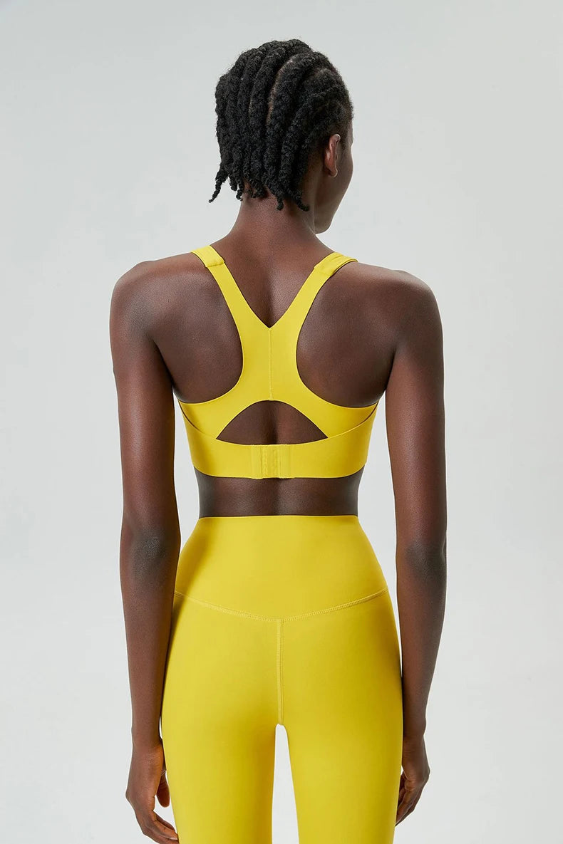 Women's High Impact Fitness Yoga Bra Buttery Soft Gym Running Breathable Quick Dry Sports Vest
