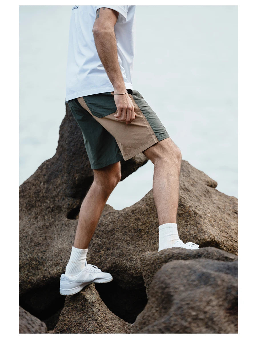 Men's  Thin Contrast Colour Shorts