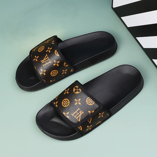 Men's Summer Slippers Sport Slides Quick Dry Beach Sandals  Flip Flops