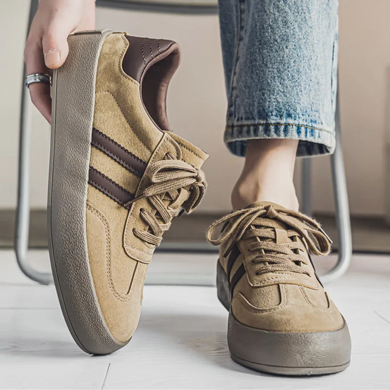 Men's Casual Platform Sneakers - Sports Skateboard Running Shoes