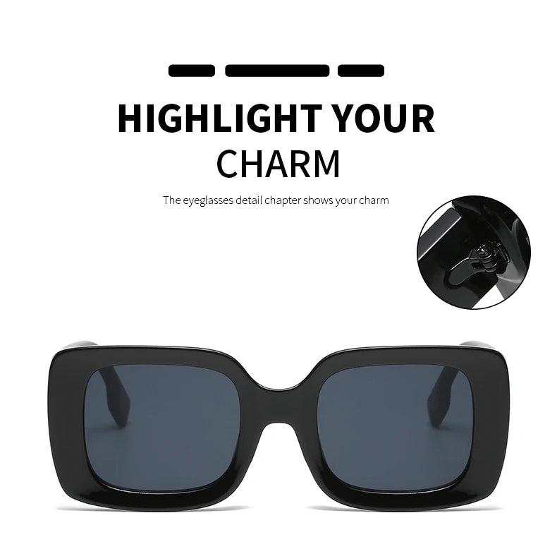 Women's 1/4pcs Set Fashion Small Rectangle Sunglasses  UV400