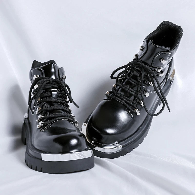 Men's Platform Genuine Leather Ankle Boots