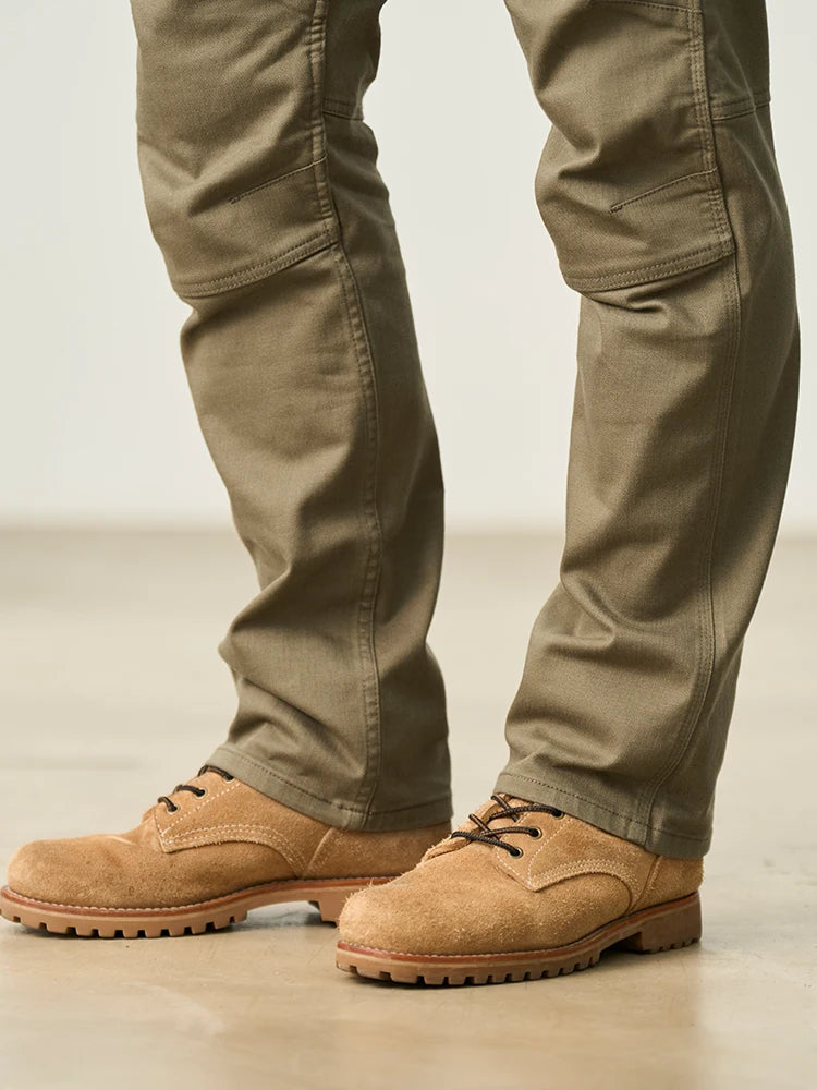 Men's Draping Motorcycle Riding Jeans - Fashion Denim Trousers