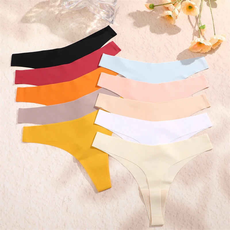 Ice Silk Seamless Thongs 4-Pack