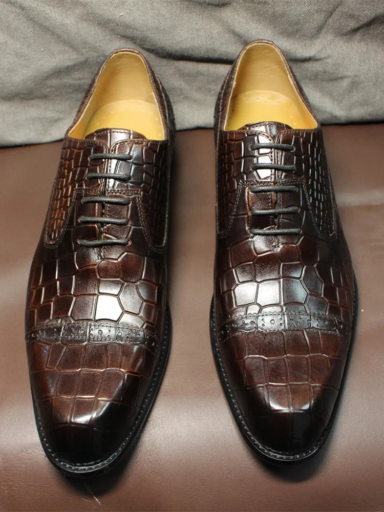 Double Buckle Monk Strap Leather Dress Shoes