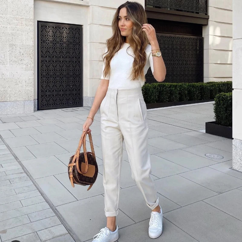 Women's High waist Pencil Trousers