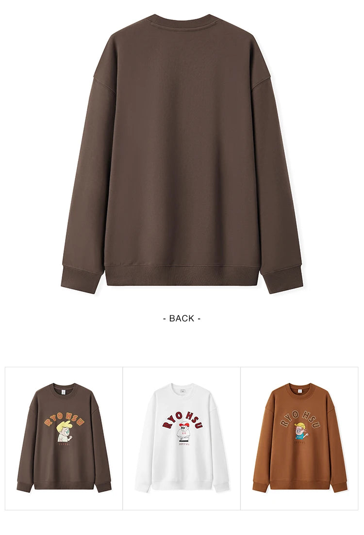 Men's Winter Embroidered Hoodie - Couple Matching Streetwear with Illustration Art Patterns