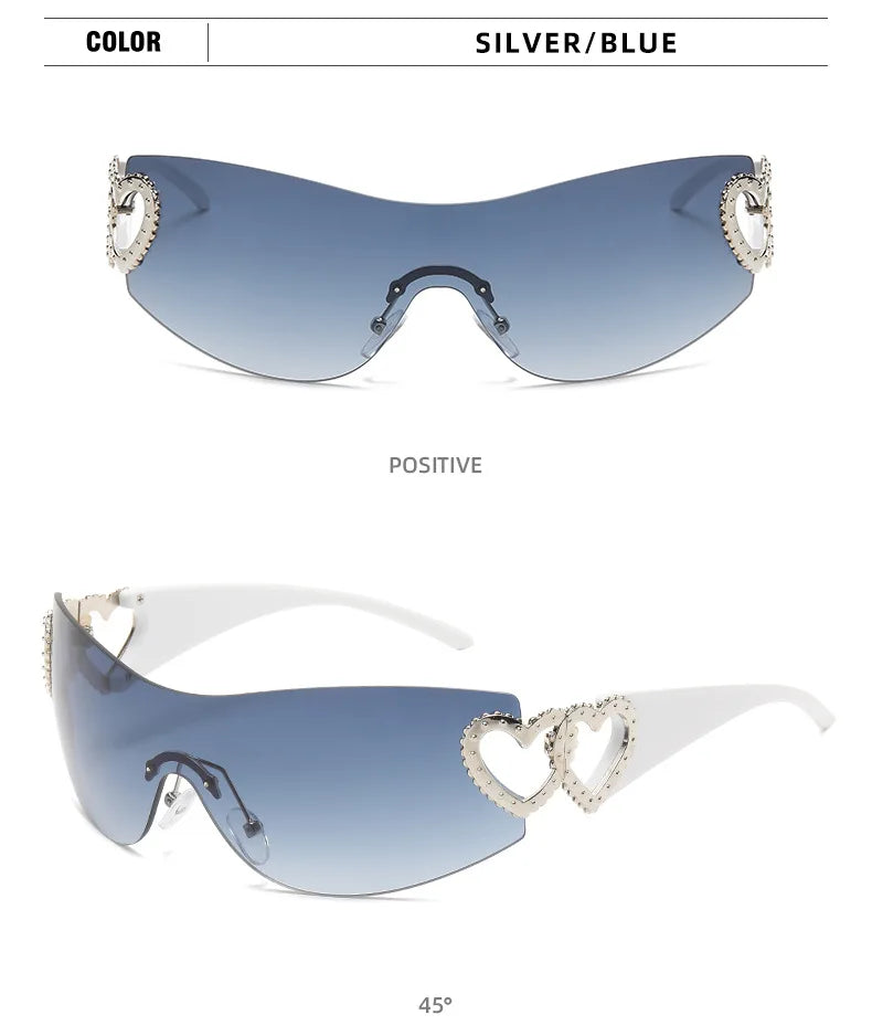 Frameless Sports Sunglasses UV400 for Women
