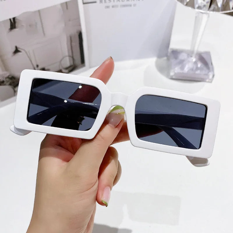 Women's Rectangular Sunglasses - Small Frame Beach Eyewear UV400