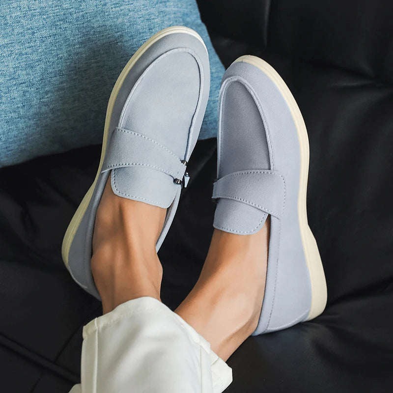 Men's Autumn Slip-On Loafers - Comfortable Soft Tennis & Driving Shoes