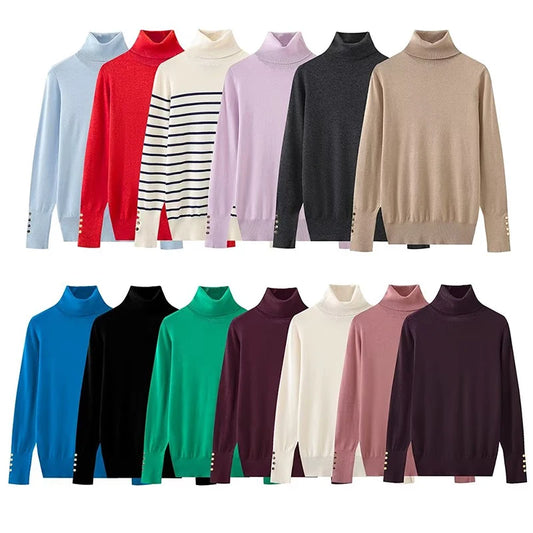 Turtleneck Knit Sweater