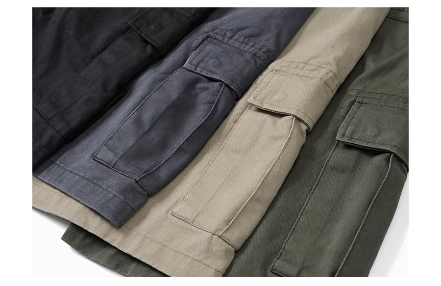 Men's Loose Cargo 320gsm Lightweight Outdoor Vintage 100% Cotton Shorts