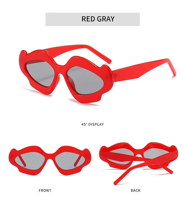 Women's Vintage Flower  Irregular Shape Gradient Sunglasses