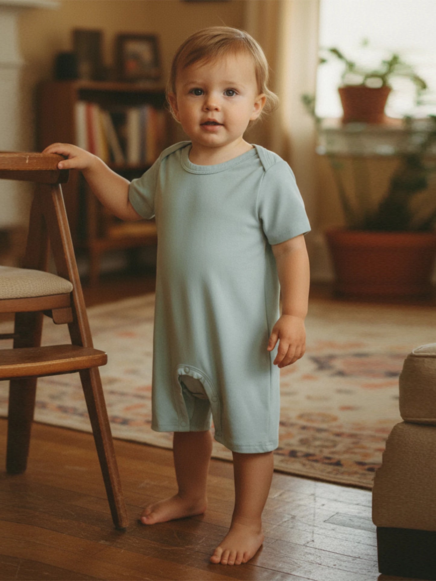 Baby Summer Romper 3-Pack - Solid Color Short Sleeve Jumpsuits