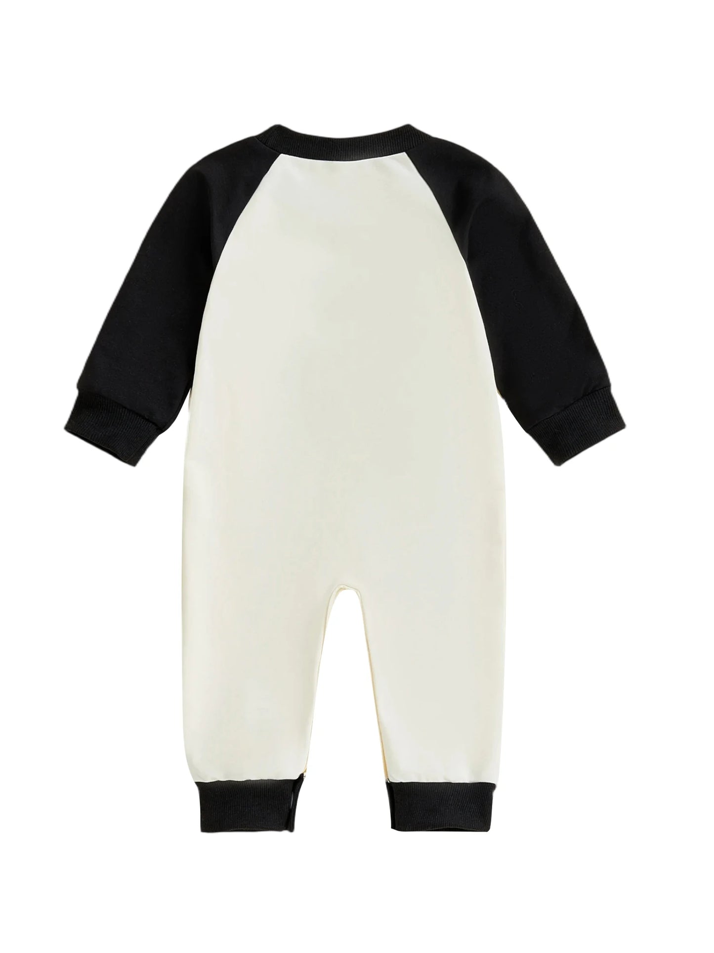 Newborn Baby Boys New Year Romper - Letter Embroidery Footless Pajamas