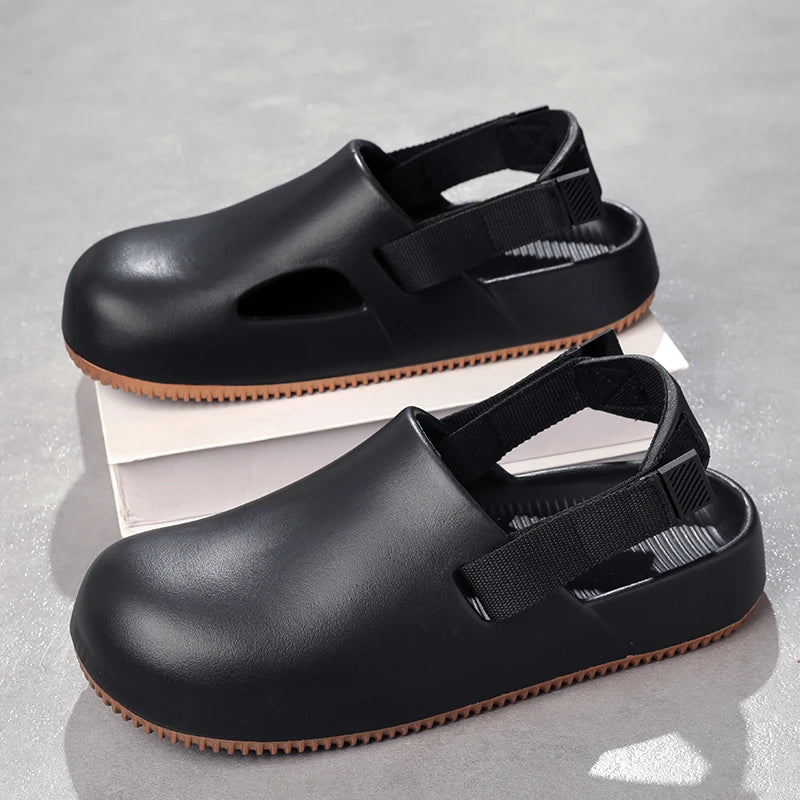 Men's Summer Slippers Platform Sandals Clogs Quick Dry Non-Slip Indoor Slides