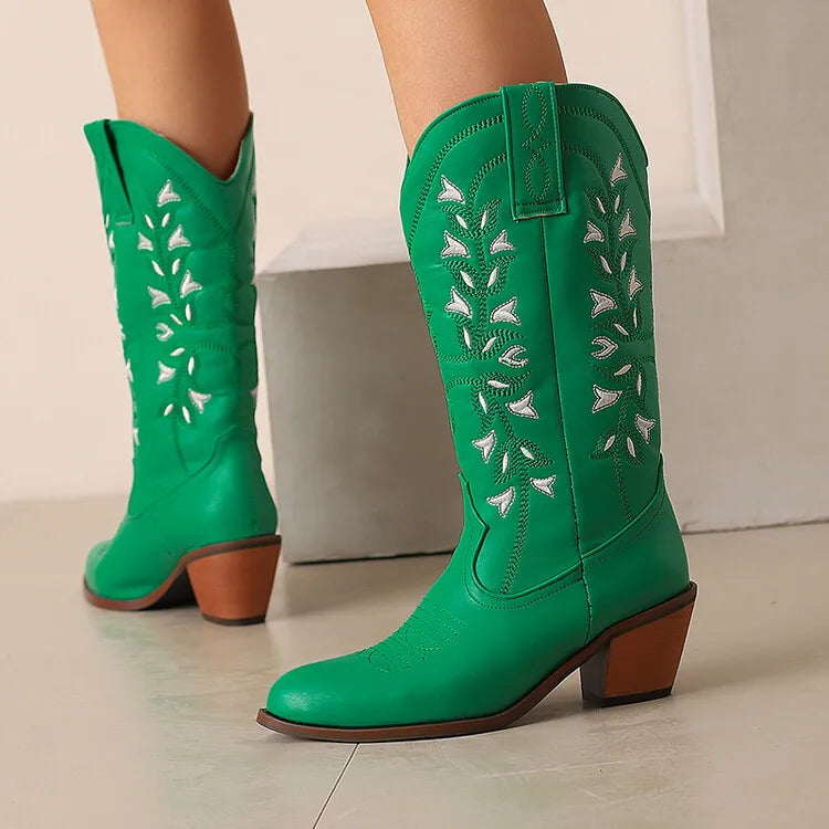 Colour Block Totem Print Chelsea Boots