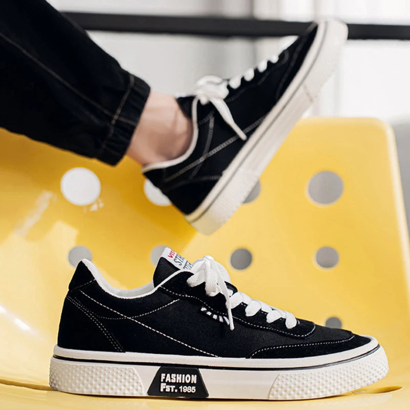 Canvas Skateboard Flat Shoes - Unisex Trainers Plus Size