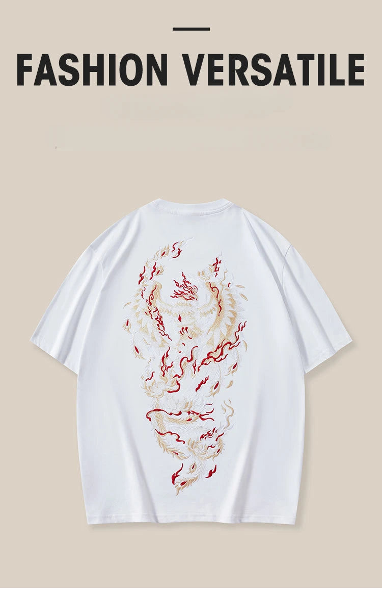 Phoenix Embroidered T-Shirt