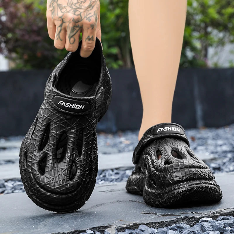 Men's Summer Slippers Platform Sandals Clogs Waterproof Beach Slippers Flip Flops Slides