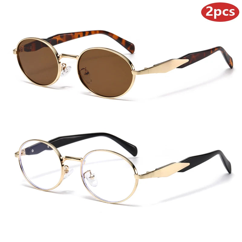 Women's 1pcs/2pcs Sets Square Gradient Shade Sunglasses