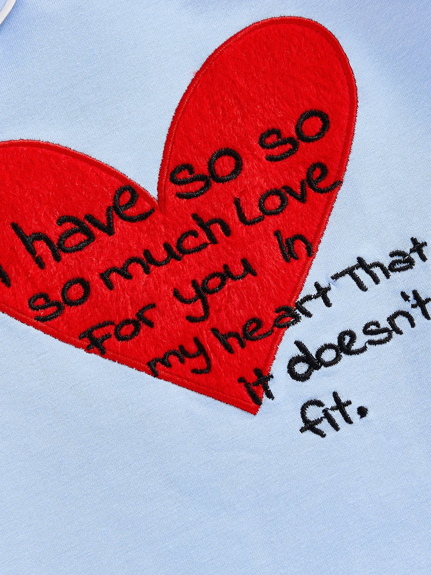 Lovely Baby Valentine's Day Romper - Heart Embroidery Long Sleeve Doll Collar Jumpsuit