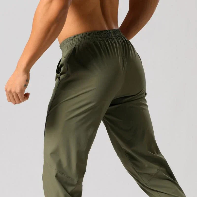 Men's Gym Casual Sweatpants Breathable Quick-Drying Ice Silk  Sports Jogging Training Trousers