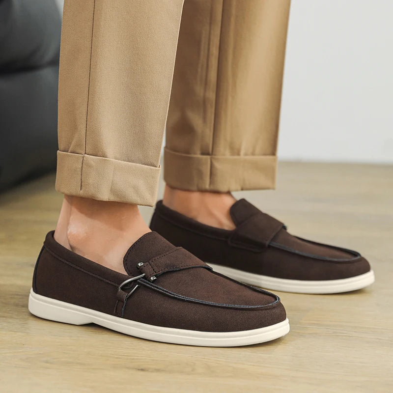 Men's Autumn Slip-On Loafers - Comfortable Soft Tennis & Driving Shoes